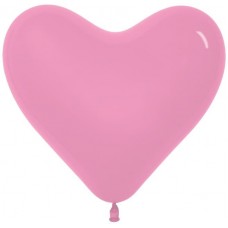 Сердце (6''/15 см) Розовый (009), пастель, 100 шт.
